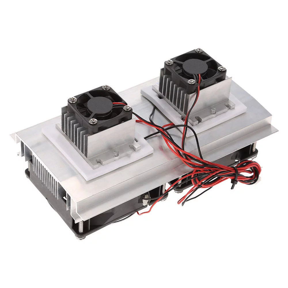 Thermoelectric Peltier Cooling System with Double Fans and Large Radiator E581
