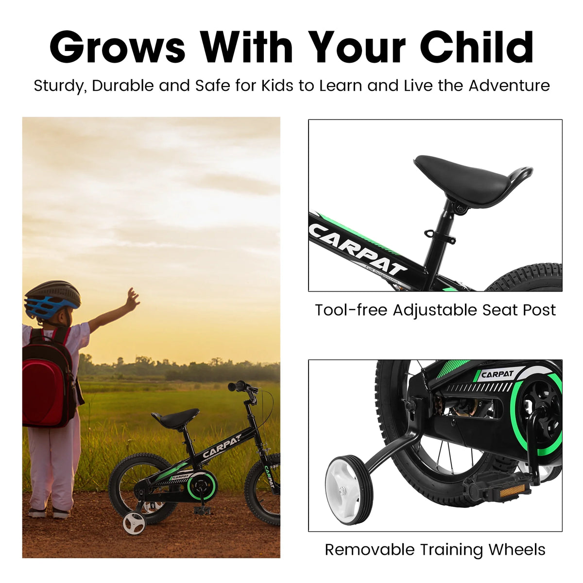 14 16 Inch Toddler Bike with Training Wheels W511682
