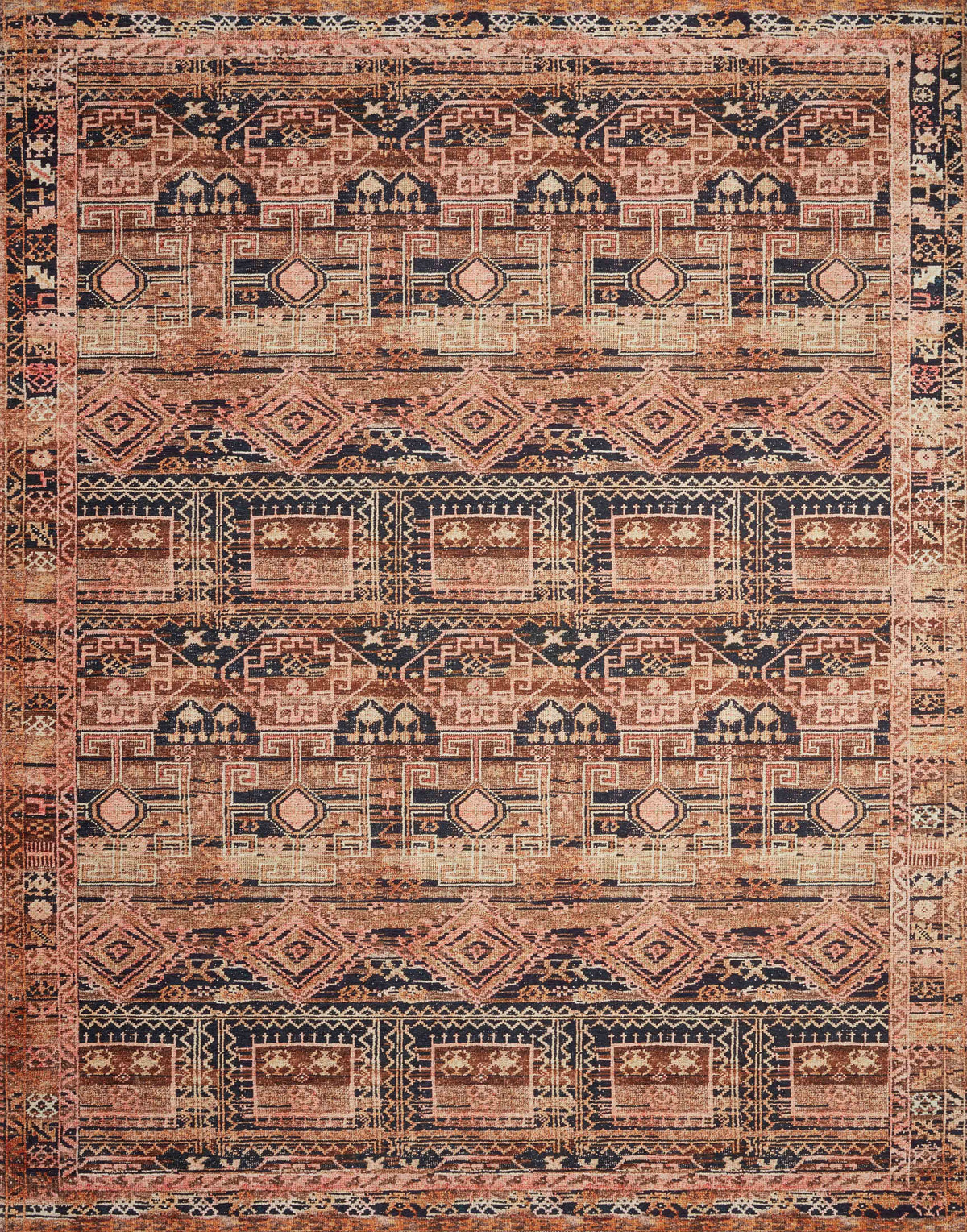Mocha Blush Rug 2'3 x 3'9 D5397