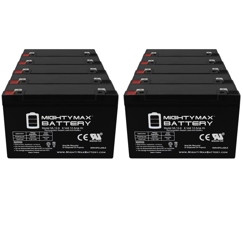 12V 12AH SLA Battery 10 Pack J289473