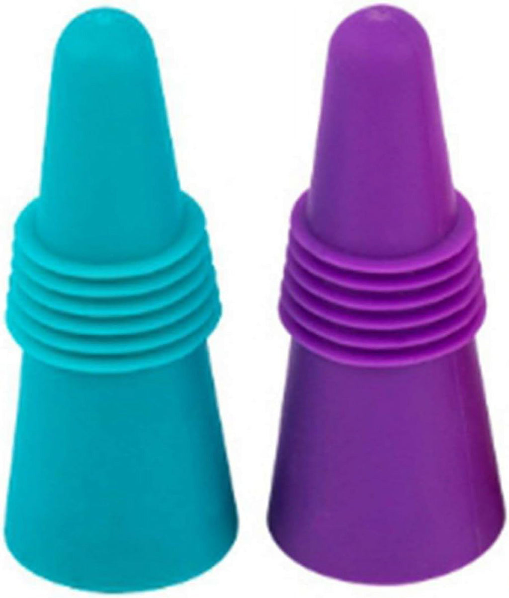 Silicone Stainless Steel Wine Bottle Stopper P245551