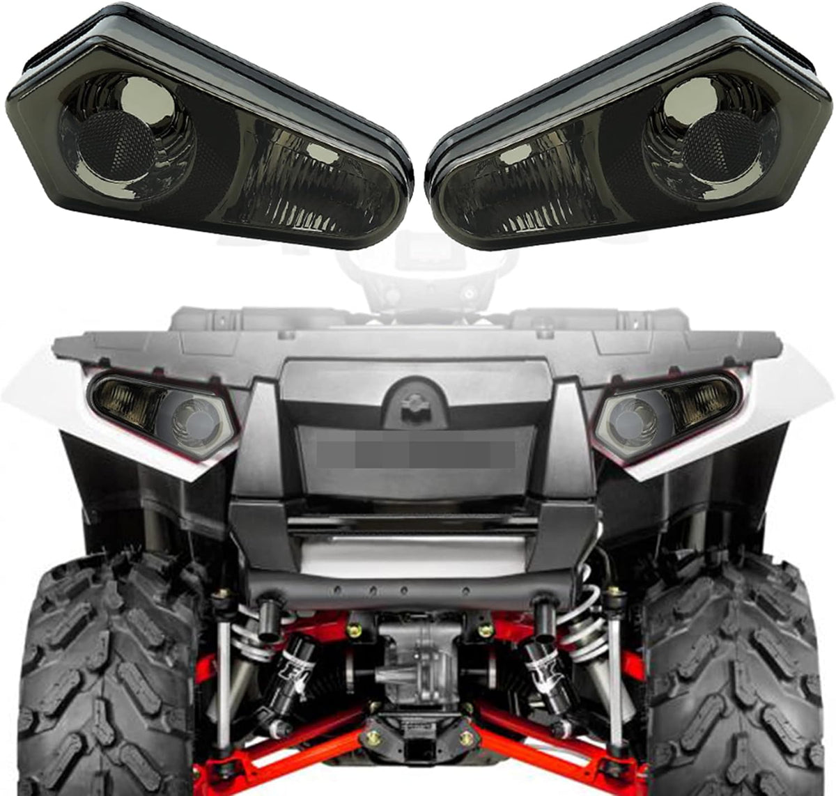 Taillight Housing Assembly Pack of 2 Red W2936