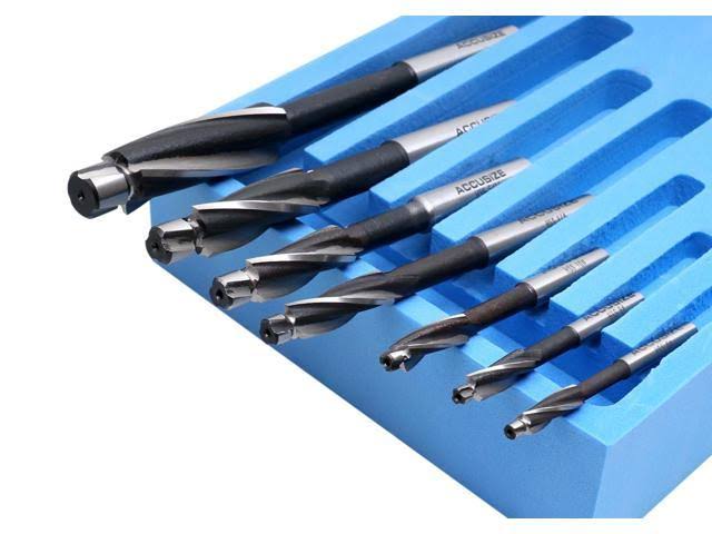 H.S.S. 3 Flute Straight Shank 7 PC Counterbore Set D2137