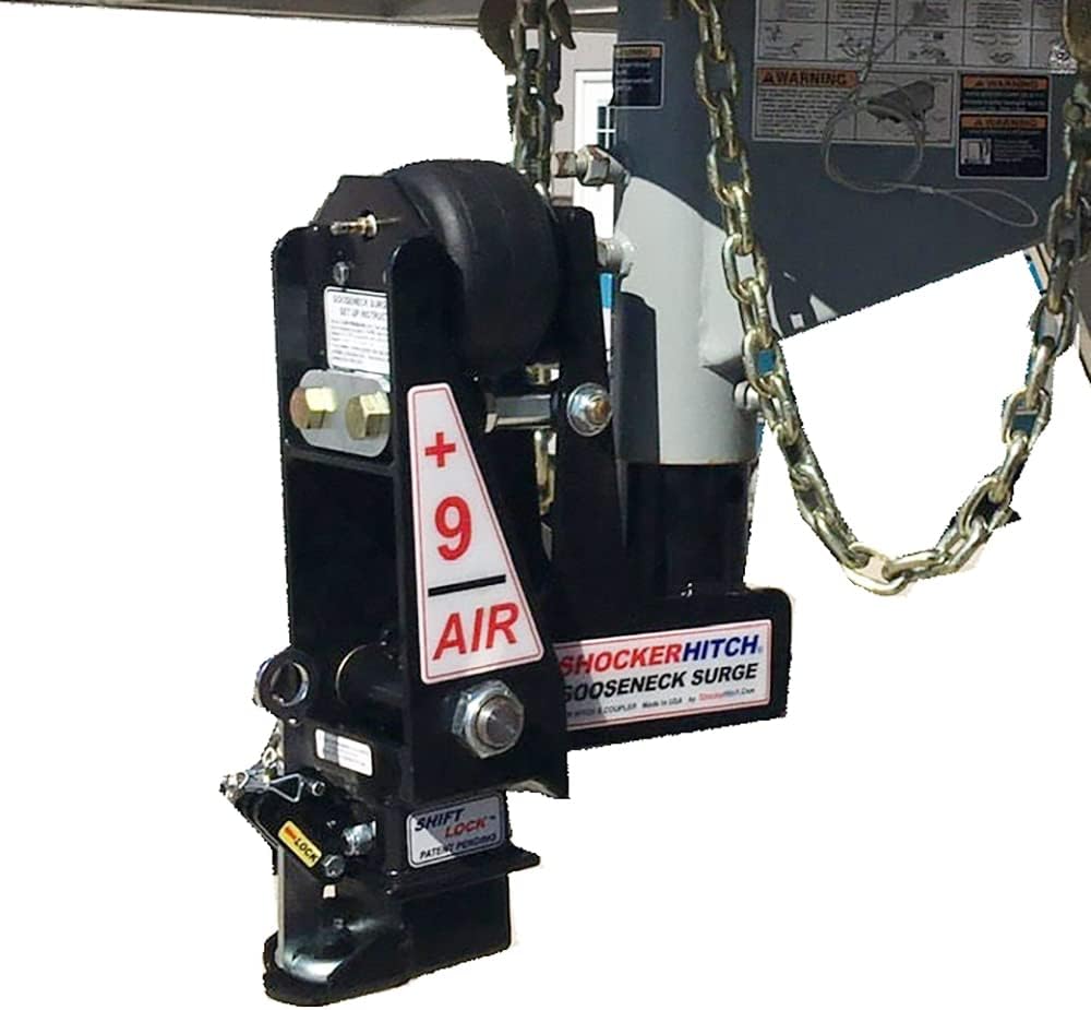 Gooseneck Air Hitch & Coupler, Round 4" Straight Pin 30K Coupler 9" Offset R205384