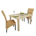 Dining Chairs 2 pcs Abaca and Solid Mango Wood B2504