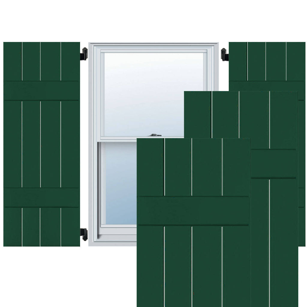 15x22 x 34x22 Real Wood Cedar Board-n-Batten Shutters (Per Pair) O1266