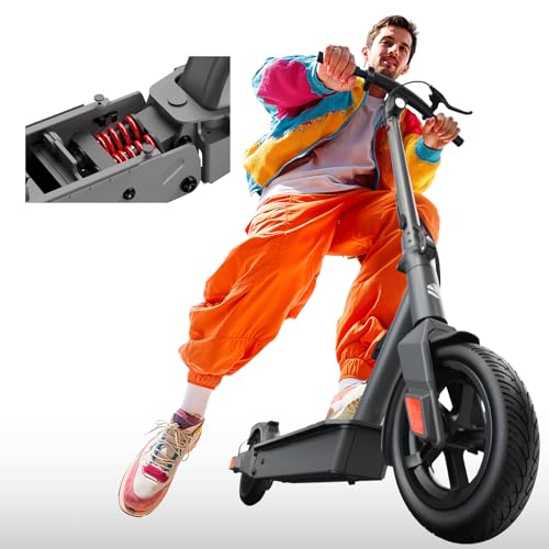 Electric Scooter, 500W Peak Motor, 8.5" Solid Rear Tire and Pneumatic Front Tire U454916