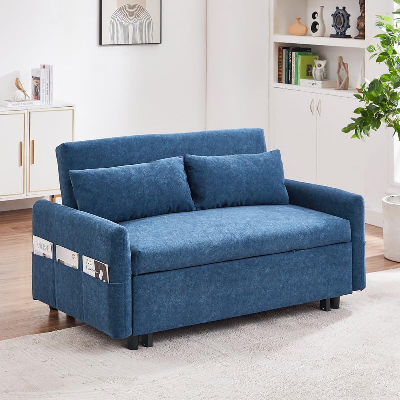 Grey Microfiber Convertible Sofa Bed Chair S306155