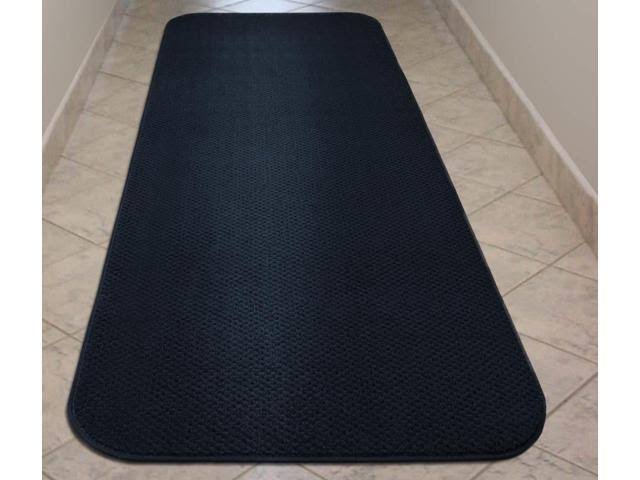Navy Blue Skid-Resistant Carpet Runner 16 ft. x 27 in. D98396