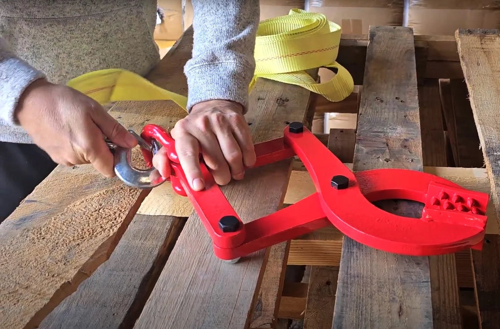 Heavy Duty 2" X 20ft Tow Strap and 2000LB Truck Pallet Puller Clamp Kit Nylon Webbing P761