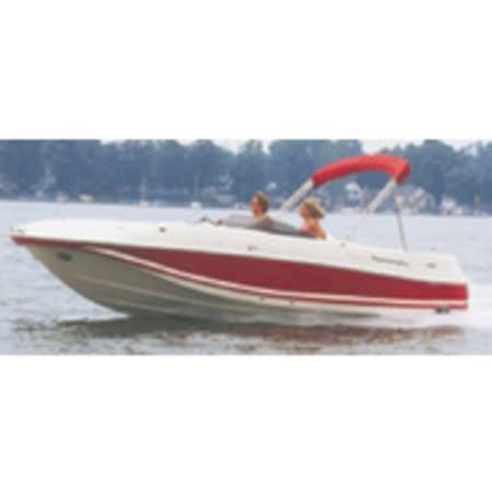 Boat Cover for I/O Deck Boats with Walk Thru Windshield or Side Console G95054
