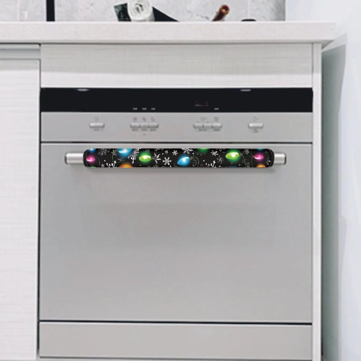 Refrigerator Door Handle Cover 4 Pieces Christmas Snowflake A70067