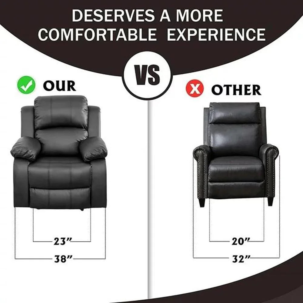 38" Leather Recliner Chair O921670
