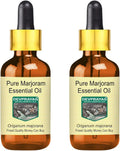 Marjoram Essential Oil with Glass Dropper Steam Distilled 2 Pack 100ml T15112