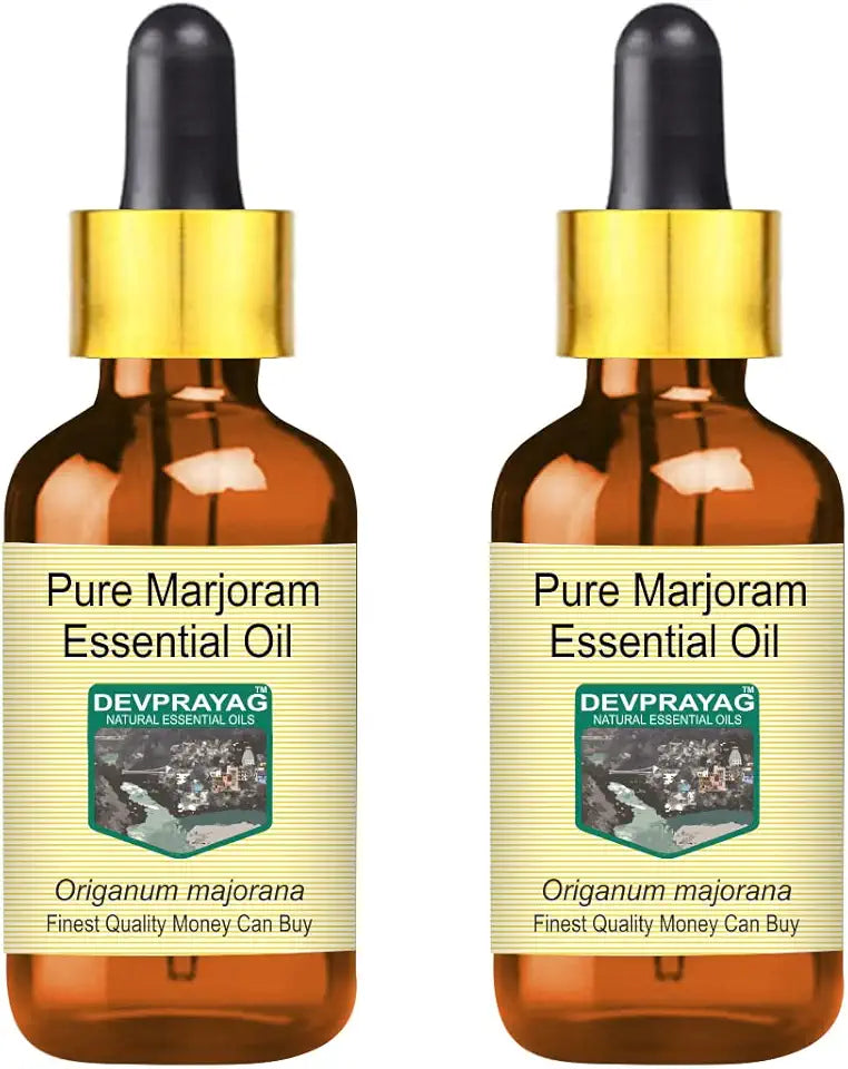 Marjoram Essential Oil with Glass Dropper Steam Distilled 2 Pack 100ml T15112