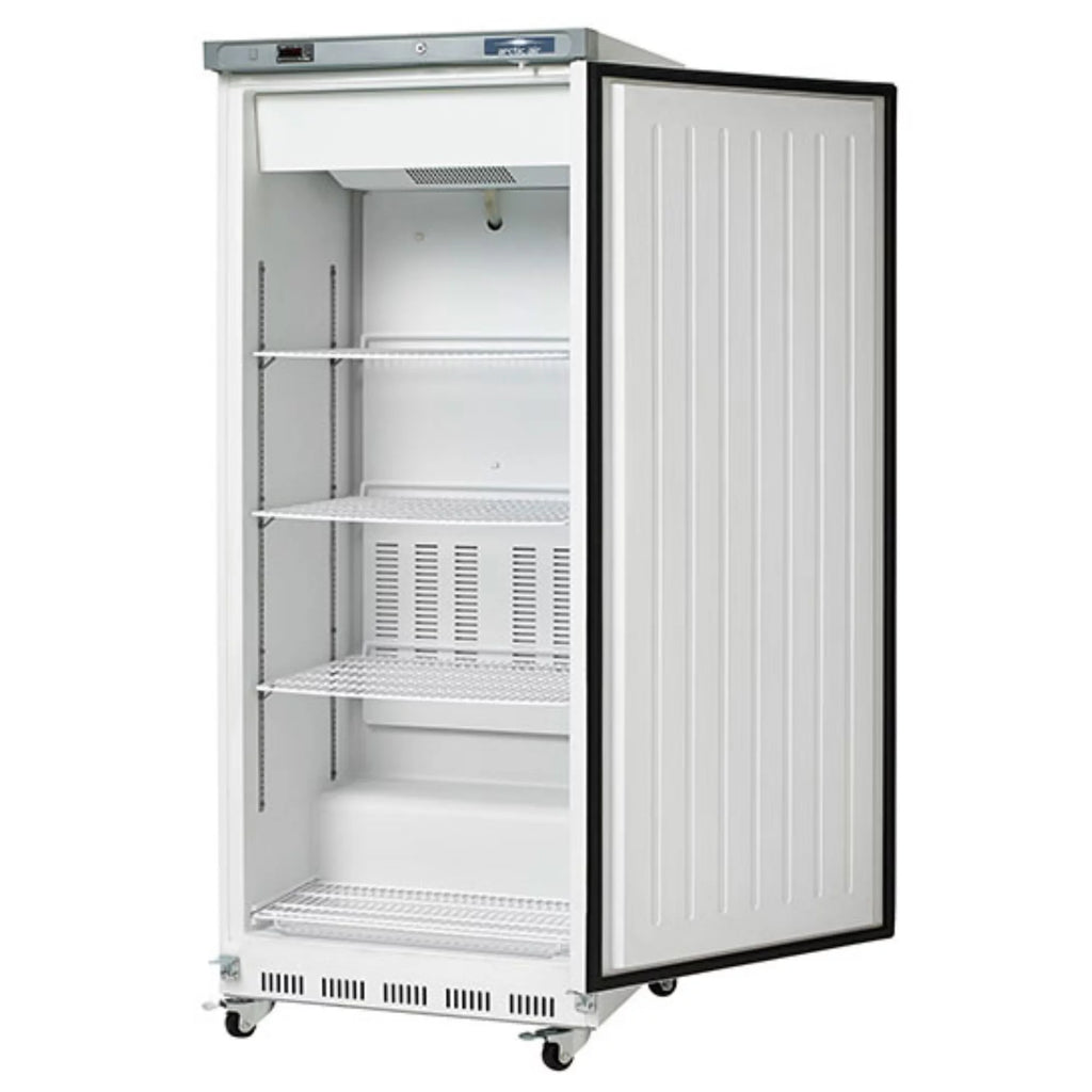 White Single Door Reach in Commercial Refrigerator 25 cu. ft. E1660
