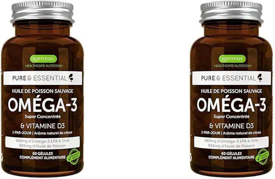 Omega-3 & D3 1000iu Wild Fish Oil Pack of 2 F22648