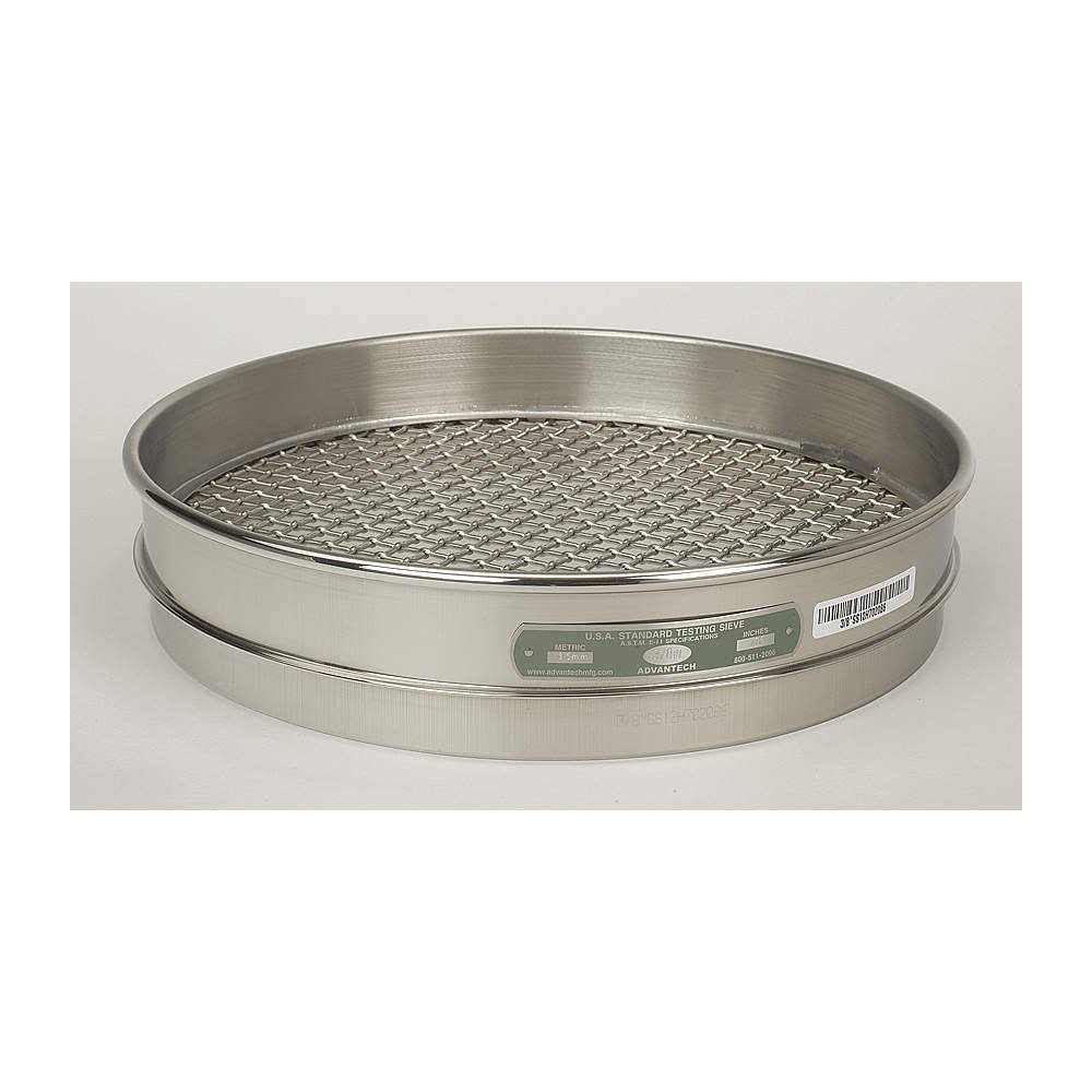 4Ss12H Sieve, #4, S/s, 12 in, Half HT U4758