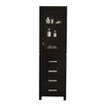 Espresso Solid Wood Linen Cabinet X793