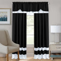 Two-tone Rod Pocket Window Curtain Panel B53530
