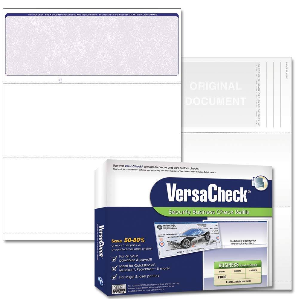 Business Voucher Check Refills - Blue - 500 Sheets Y450
