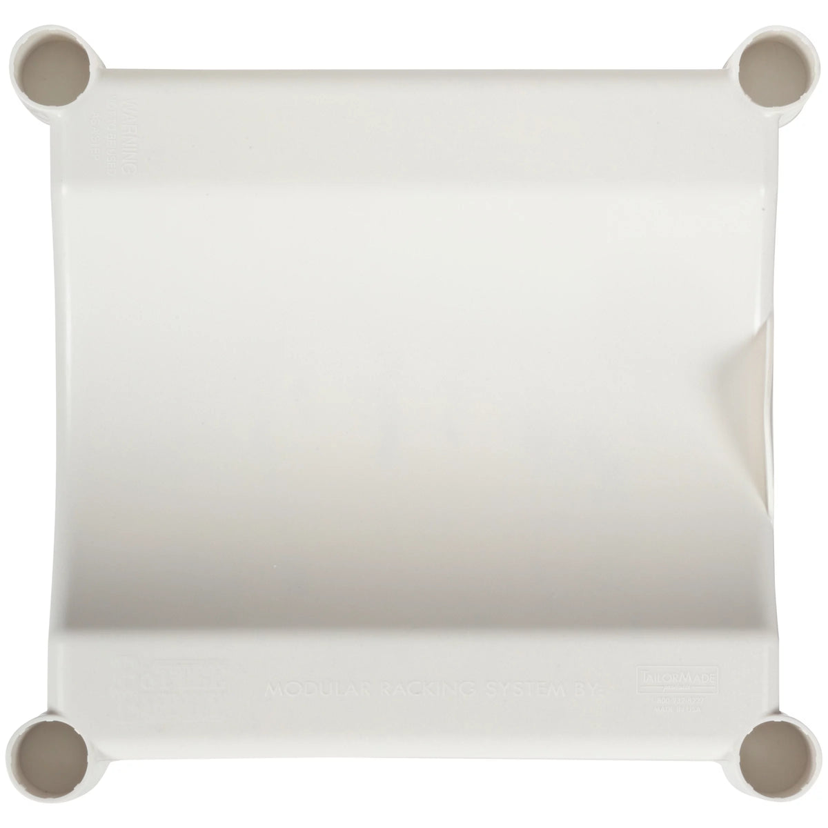 3-Tier White Plastic Storage System with Floor Protector I7305