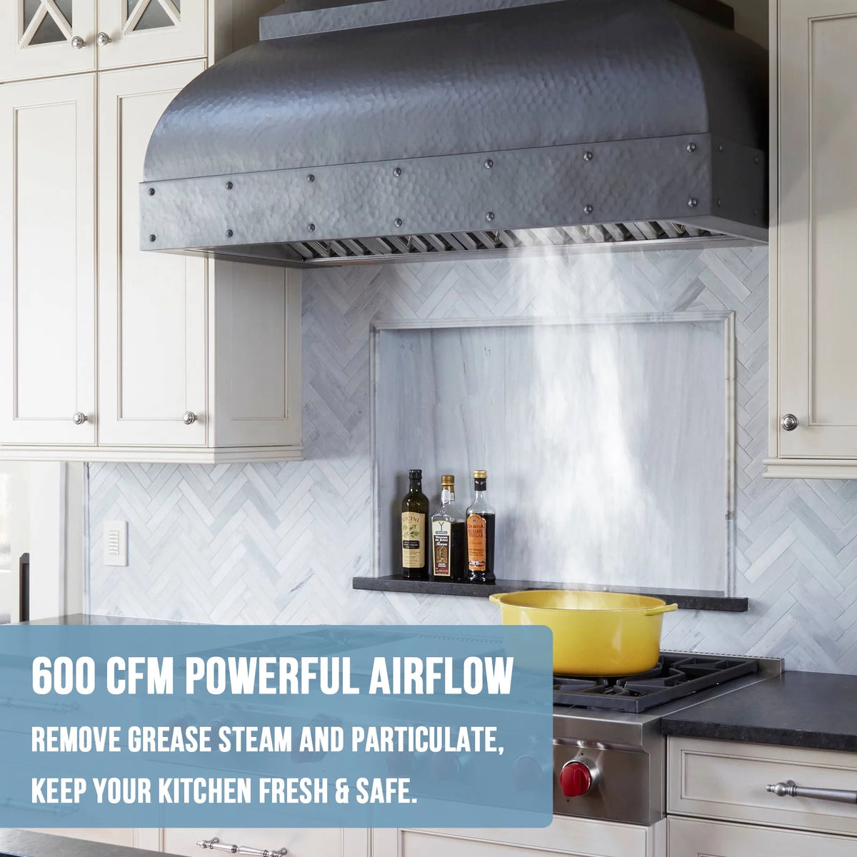 30 Inch Stainless Steel Ducted Range Hood Insert, 600 CFM X827