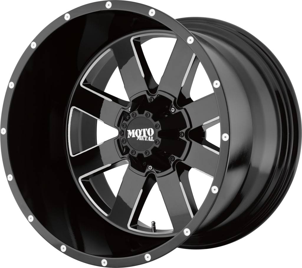 18x10 Gloss Black Milled Wheel W25566