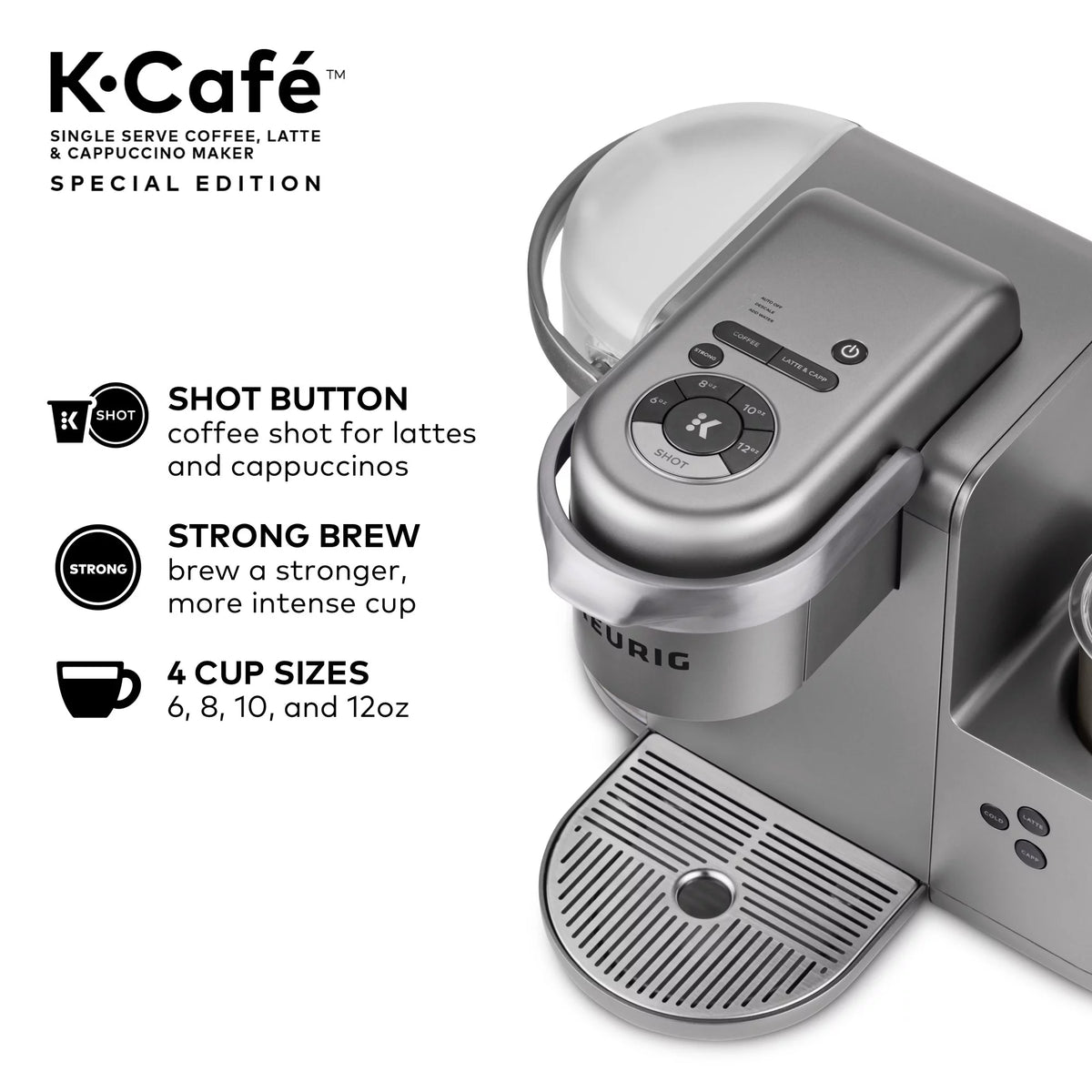 Single Serve K-Cup Pod Coffee, Latte and Cappuccino Maker I842