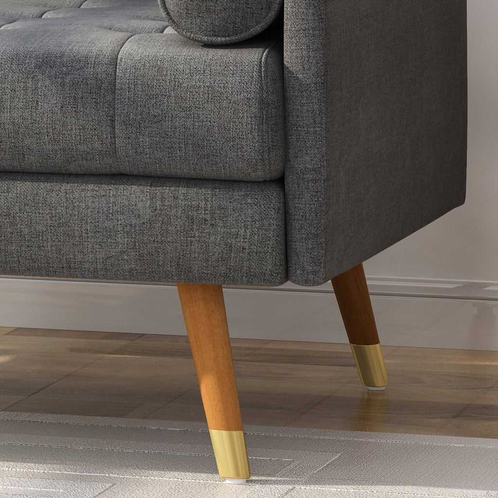 Dark Gray Fabric Club Chair Z88529