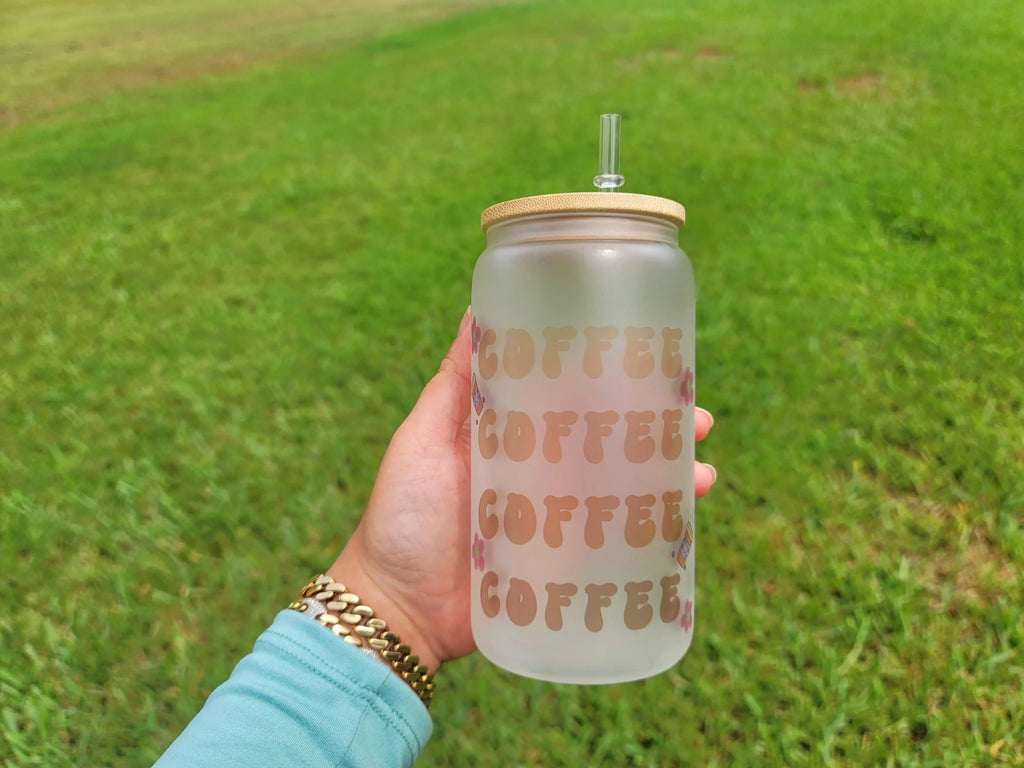 16 oz Coffee Beer Can Glass R26557