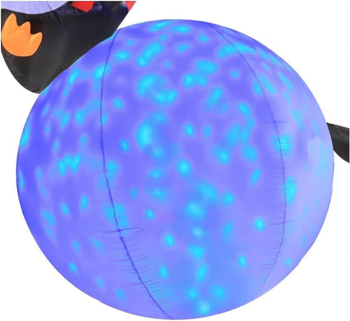 6 Foot Inflatable Penguins With Swirling Lights D120