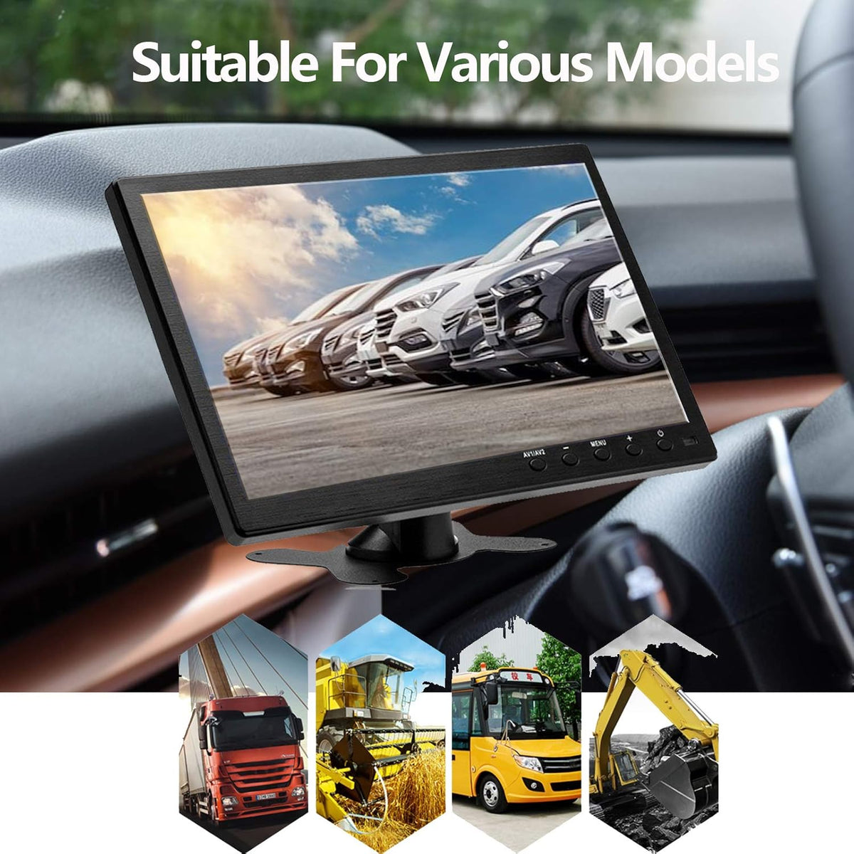 10.1 Inch LCD Security CCTV Monitor with HDMI Input Cable G514223