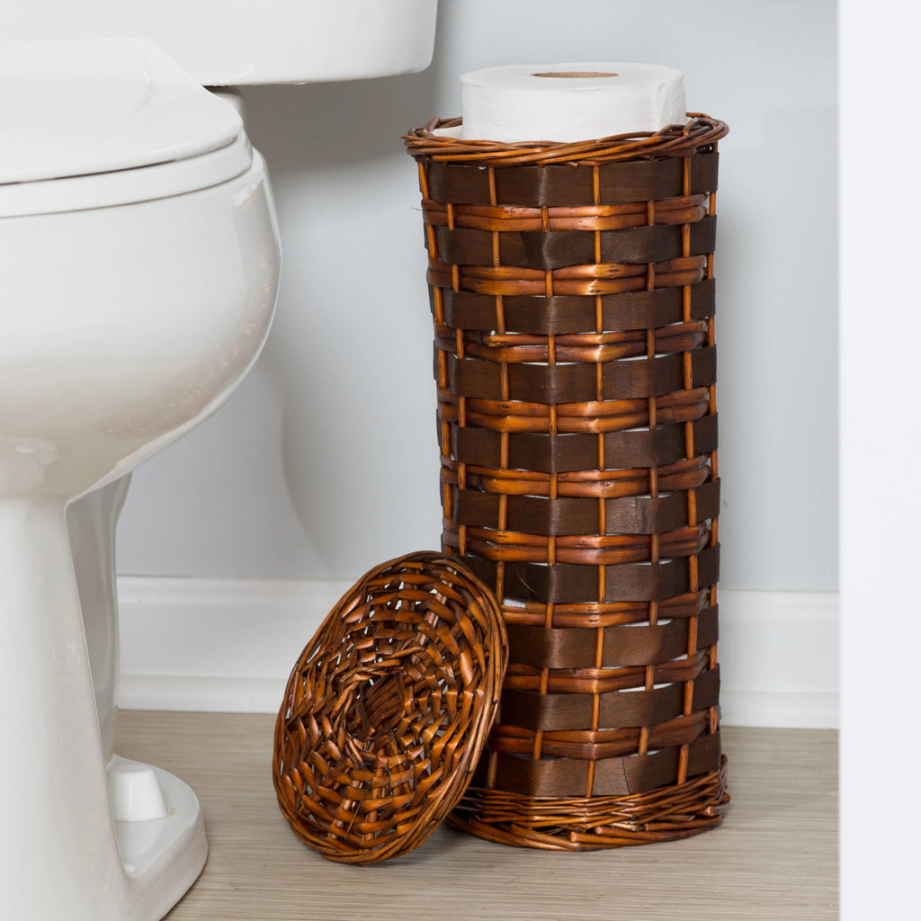 Wicker Laundry Hamper and Bath Storage Basket Set of 7 E670794