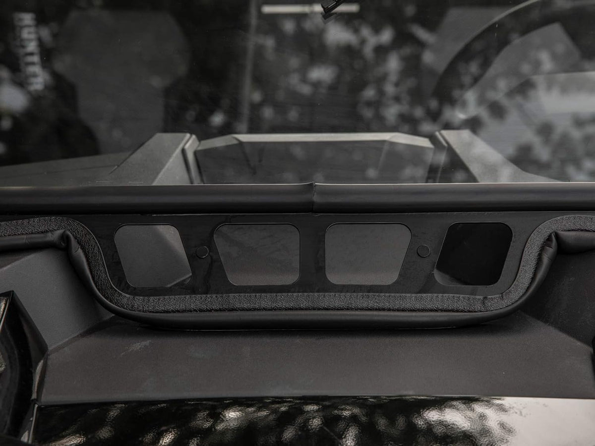 Vented Front Glass Windshield with Aluminum Frame and Manual Wiper Y342