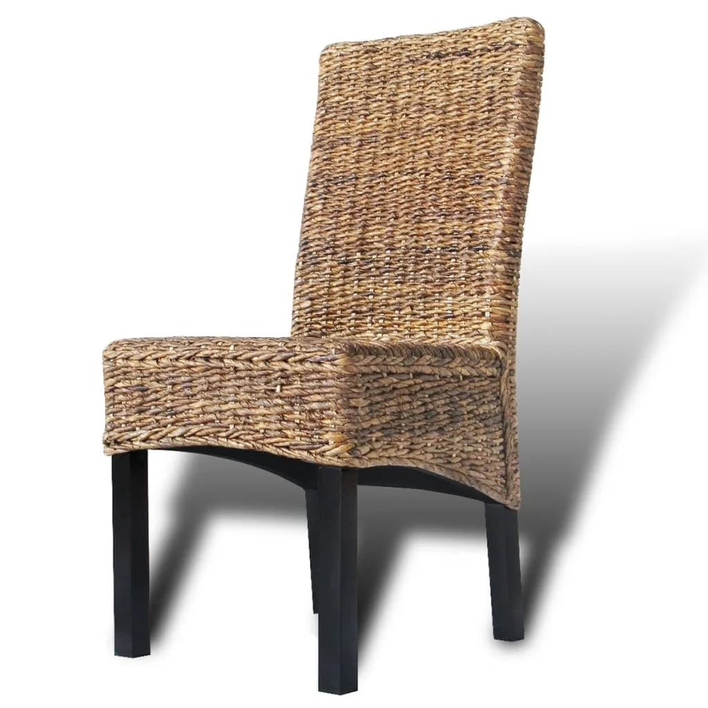 Dining Chairs 2 pcs Abaca and Solid Mango Wood B2504