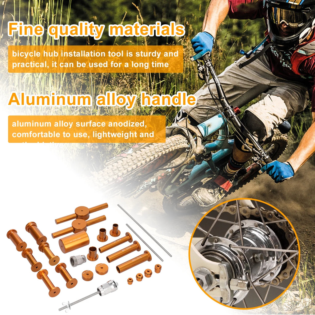 Bike Hub Bearing Tool Kit with Ratchet Repairing Tools A666
