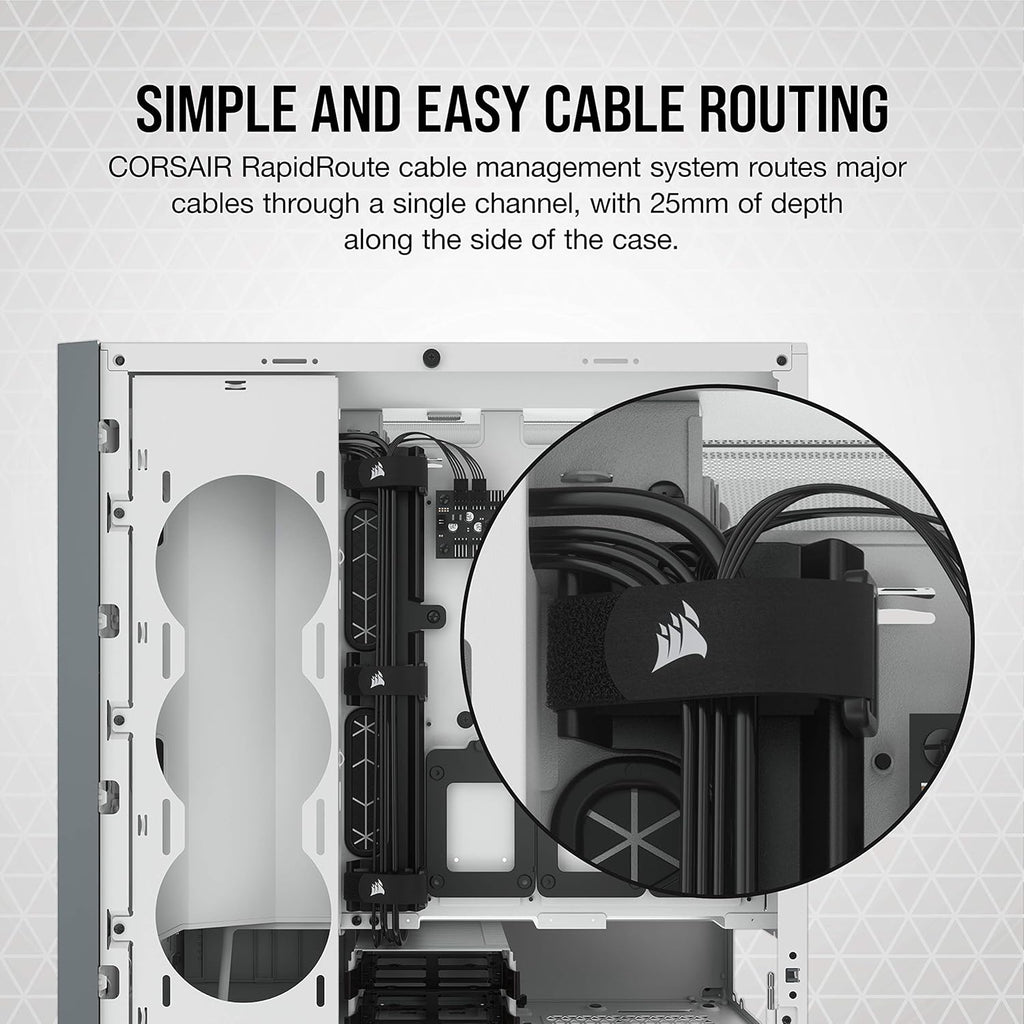 White Tempered Glass Mid-Tower ATX PC Case L613