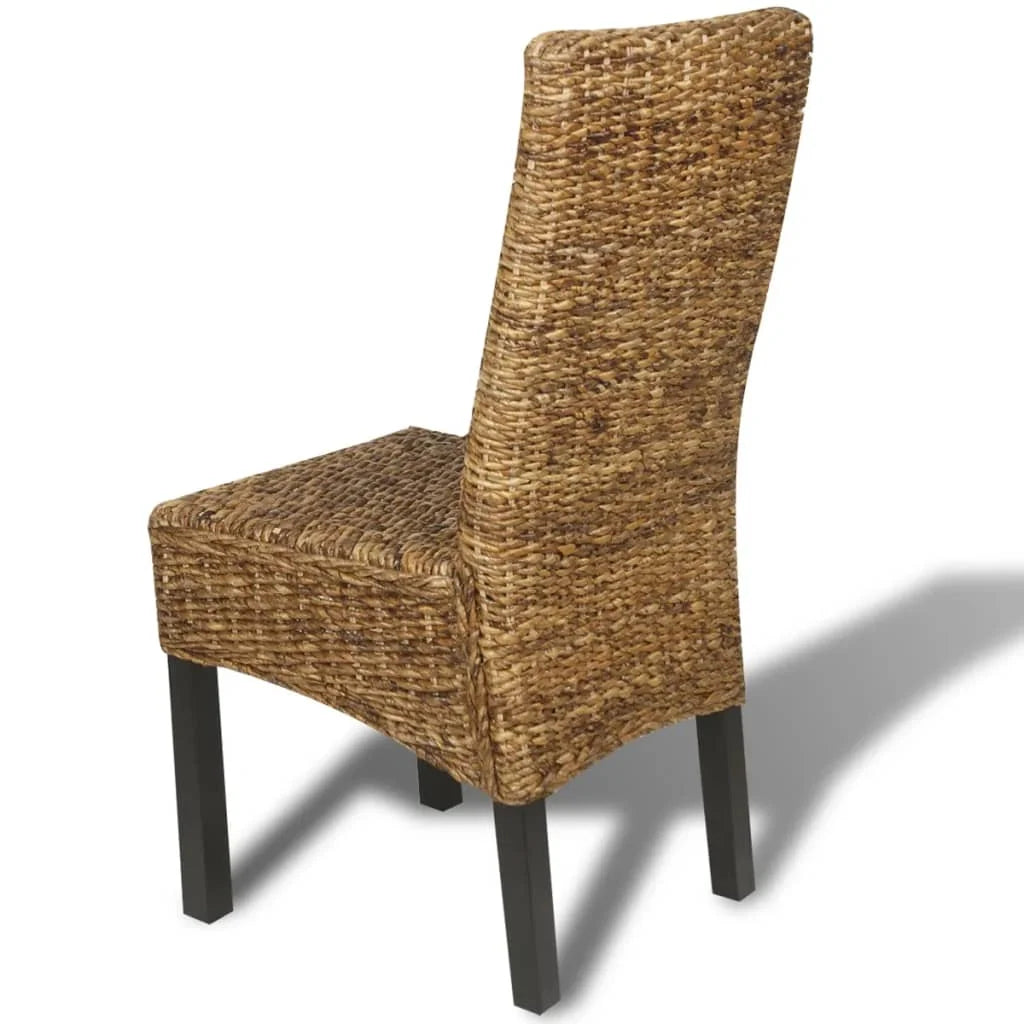 Dining Chairs 2 pcs Abaca and Solid Mango Wood B2504