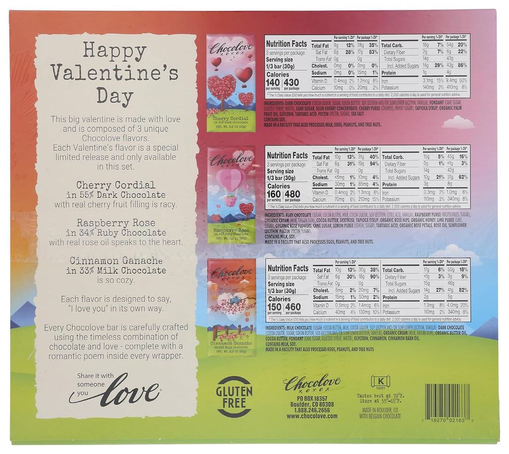 9.6 OZ Assorted Chocolate Bars O284