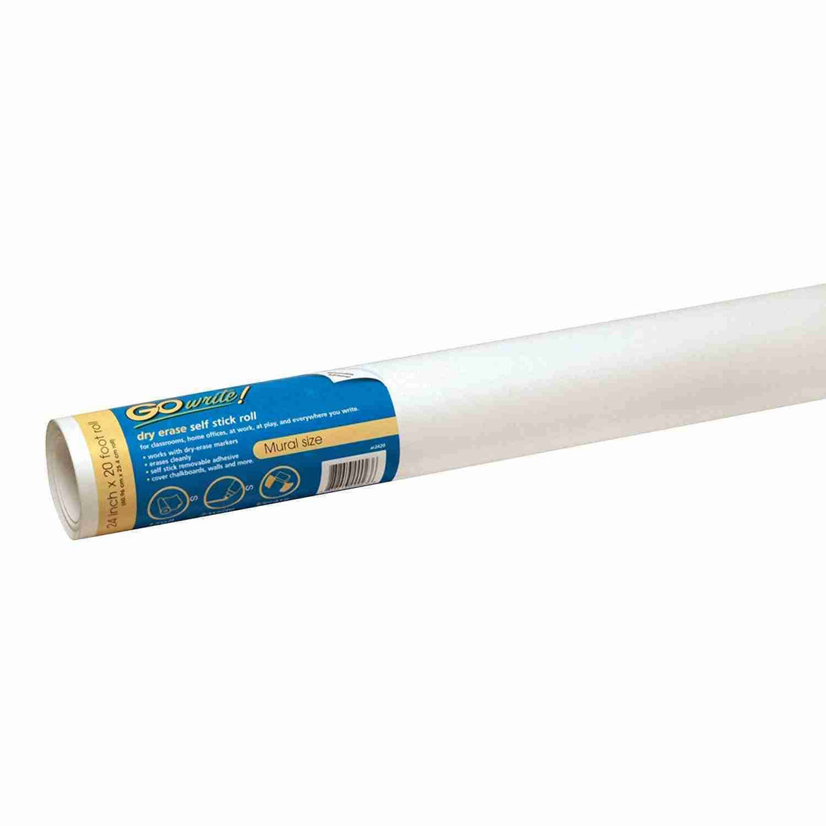 Self-Adhesive Dry Erase Roll White 24 x 20 1 Roll W562