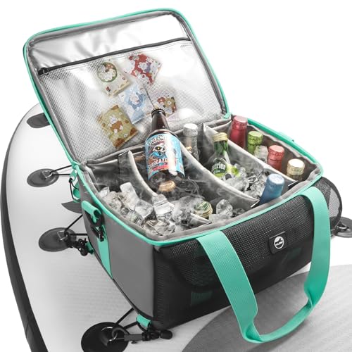 Waterproof Hard Bottom SUP Cooler Deck Bag with Mesh Front Pocket O711805