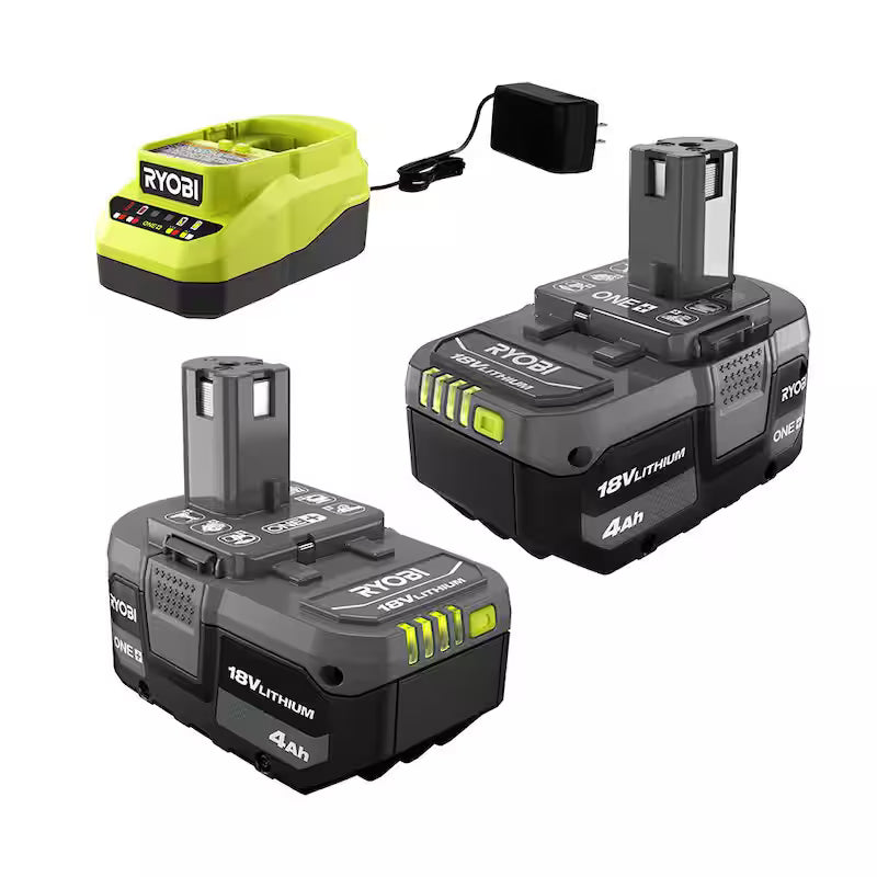 18V Lithium-Ion 4.0 Ah Battery 2-Pack and Charger Kit D375500