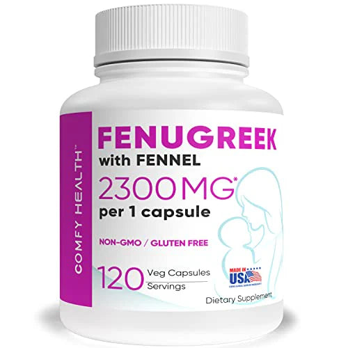 Fenugreek Capsules With Fennel, 2300mg, 120 Count Z551288