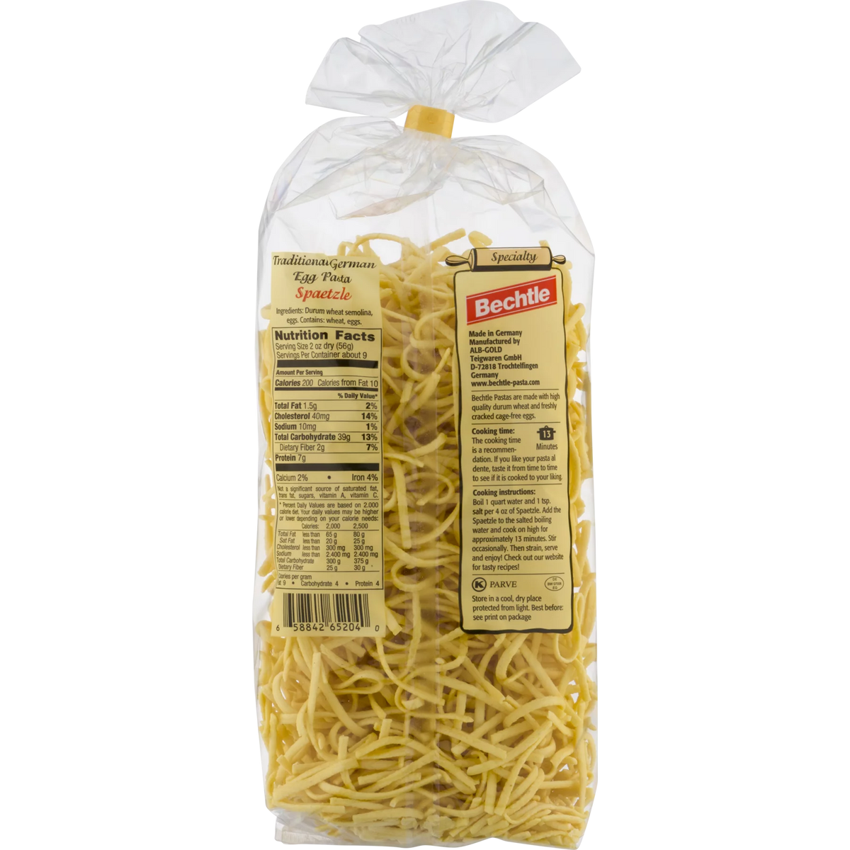 Spaetzle Traditional German Egg Noodles 17.6-Ounce Bags Pack of 12 L604