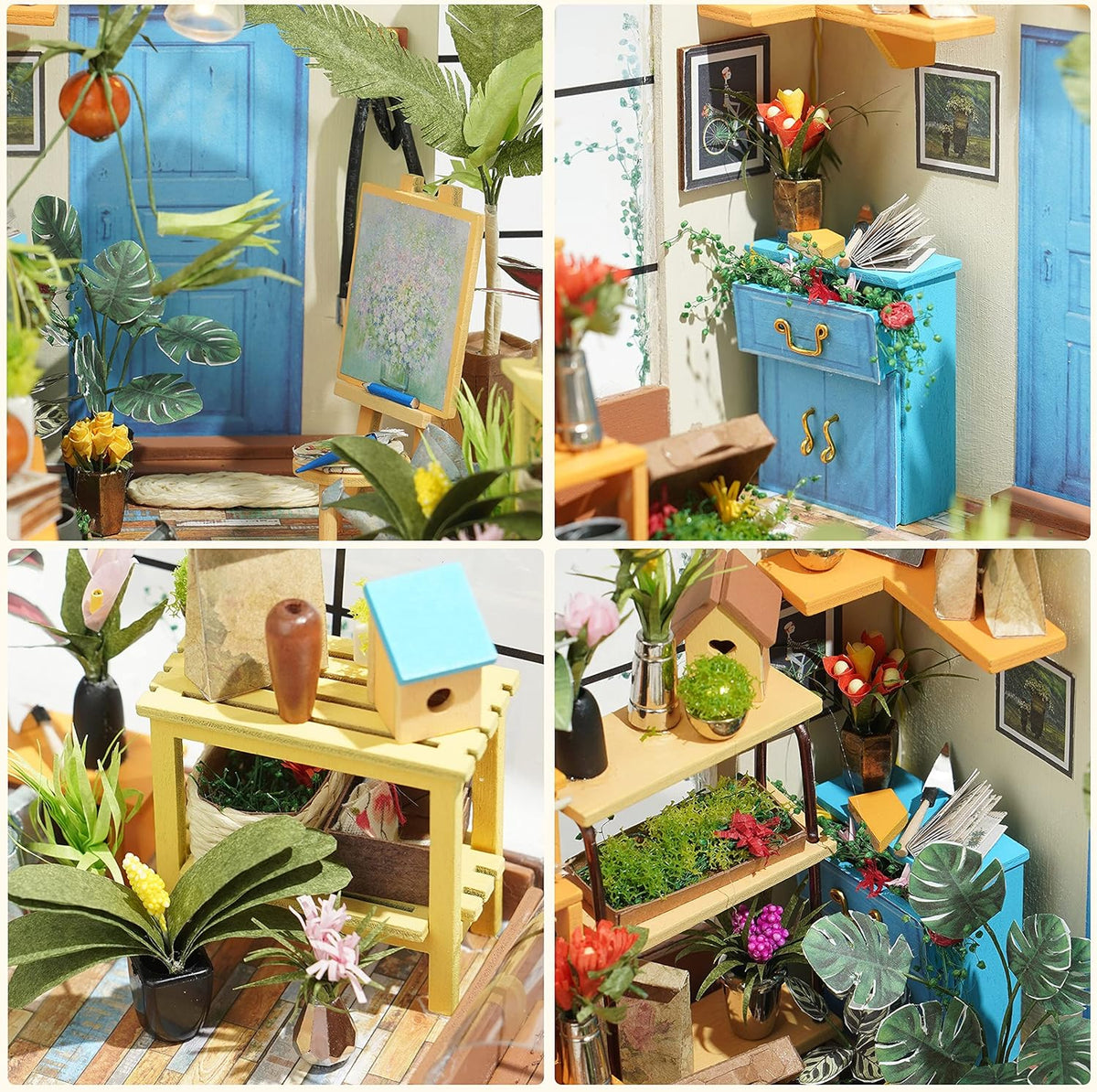 DIY Miniature House Kit with LED Light V501