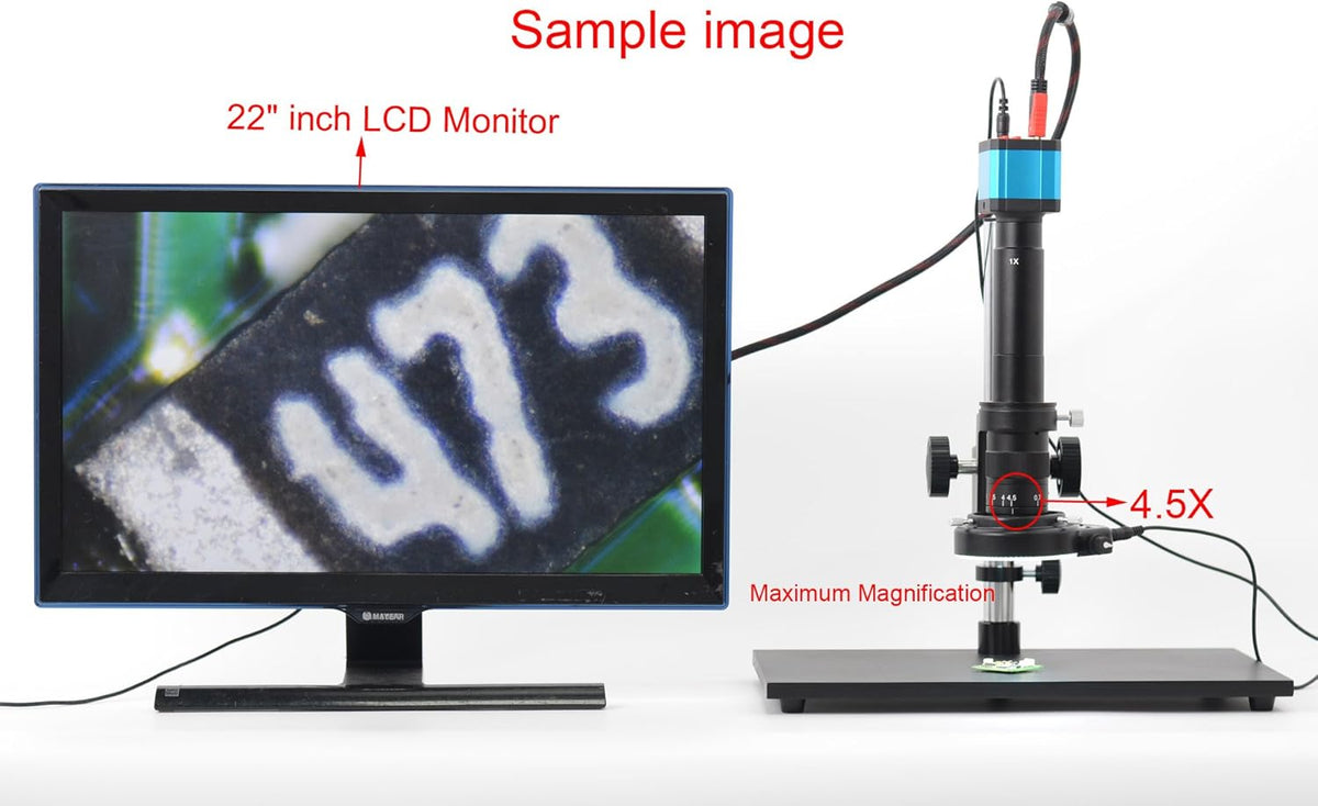 14MP HDMI USB Digital Microscope Camera Set with 300X Zoom Lens and LED Light N95229