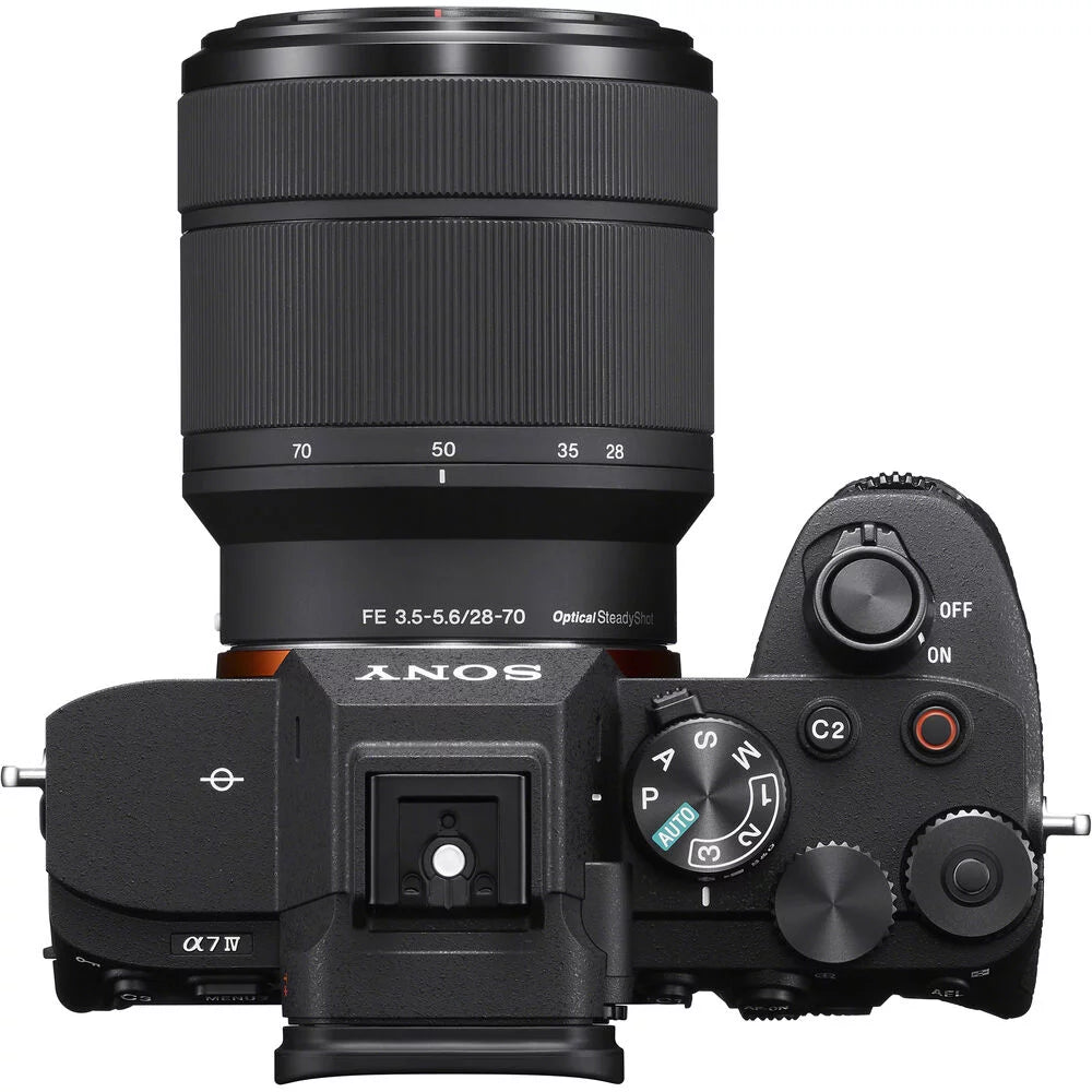 Mirrorless Digital Camera with 28-70mm Lens Bundle with 64GB Memory Card + Battery + Battery Charger + Camera Case + LCD Screen Protectors + Memory Card Reader N74713