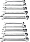 Ratcheting Combination SAE/Metric Wrench Set 10 Pc., 12 Point C74039