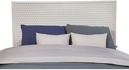 White Pearl California King Wood Headboard M757